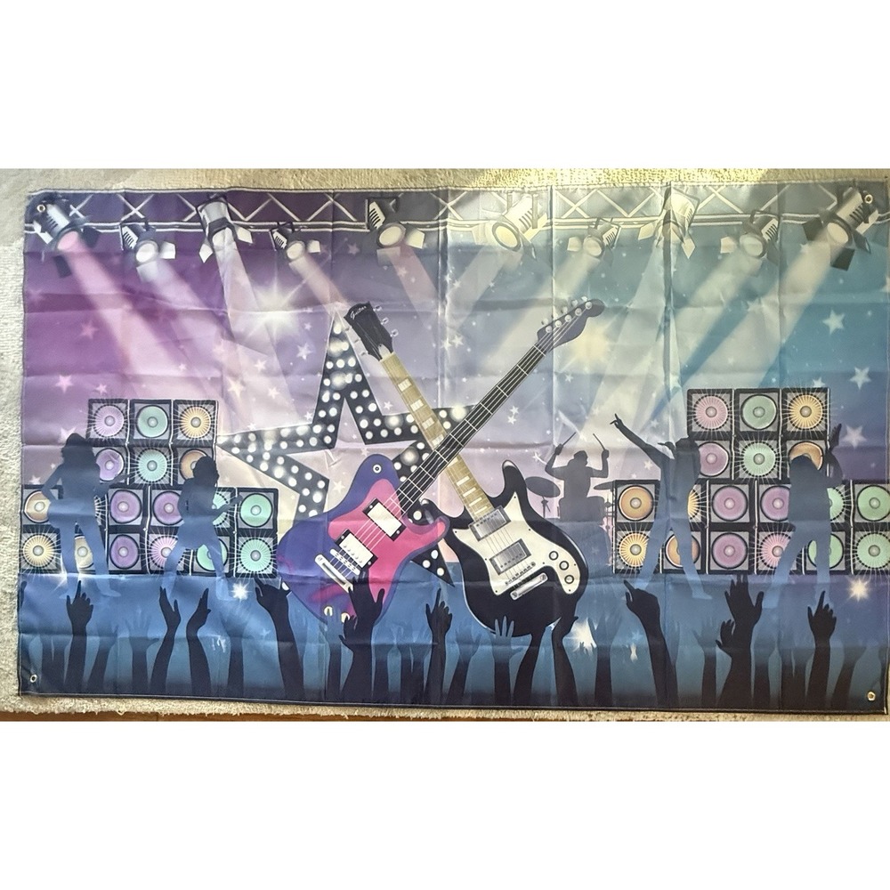 Music Night Photography Backgrounds 6x4 ft Party Events Photo Backdrop Banner